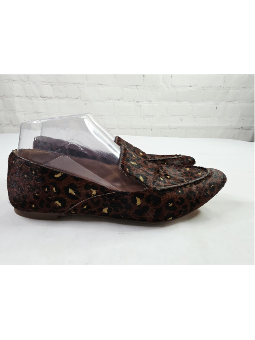 Madewell The Frances Skimmer In Painted Leopard Calf Hair Loafers Women's 6.5